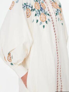 Carolina K Augustina Dress in Cream Gardenia